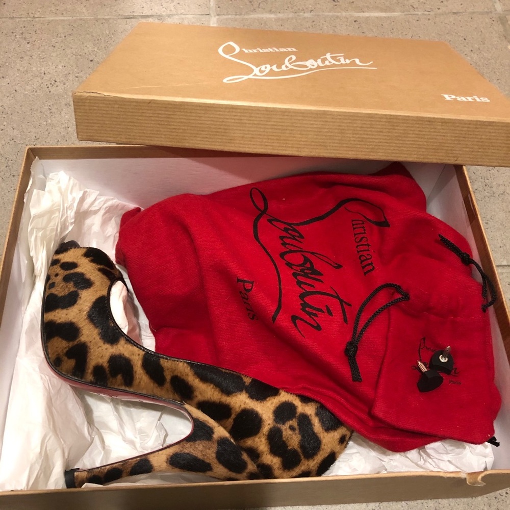 leopard print christian louboutin heels